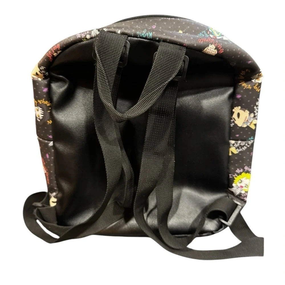 Loungefly Beetlejuice Black and White Backpack